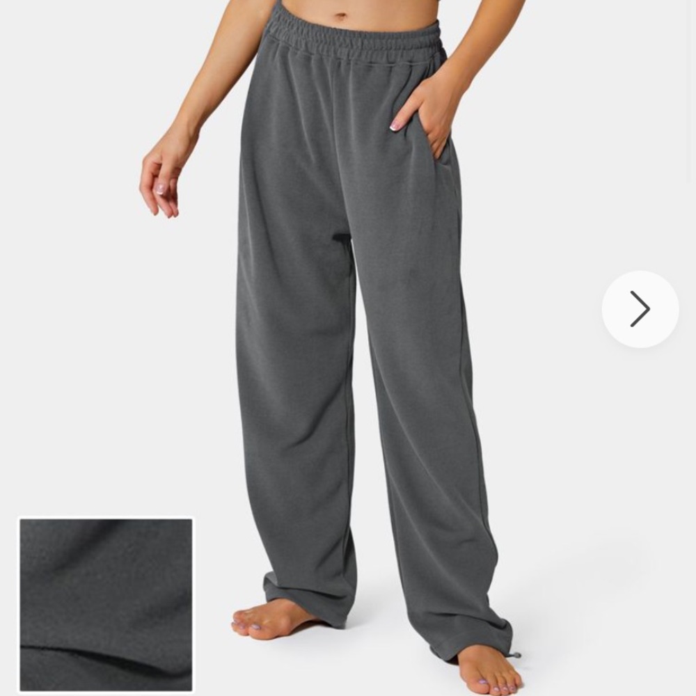 Halara-Multi-Pockets Drawstring Wide-Leg Pants